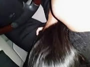 My azië GF Sucking Me While I Drive